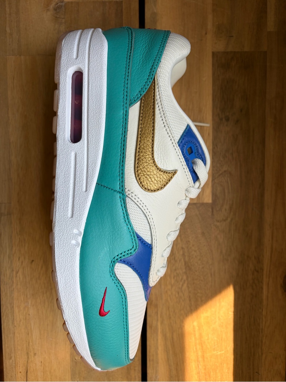 NWT Nike | Nike Air Max 1 By You | Teal, Purple, Cream | Women’s Size 9.5